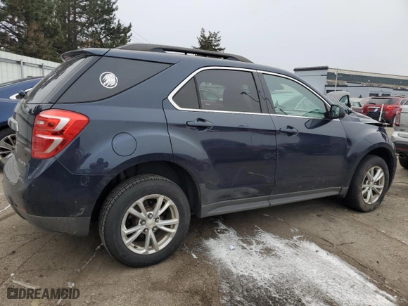 2016 Chevrolet Equinox LT with VIN 2GNALCEK1G1186886, listed as a Copart auction lot 84854164 with 104,514 mi miles and Salvage Title. Bid and sale history available at carsss.com. Image 3.