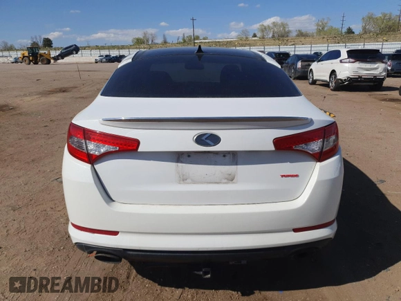 2013 Kia Optima SX with VIN 5XXGR4A63DG219814, listed as a Copart auction lot 53312465 with 125,201 mi miles and Clean Title. Bid and sale history available at carsss.com. Image 6.