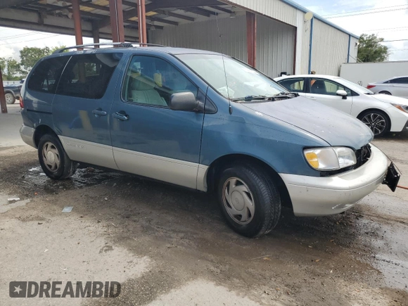 2000 Toyota Sienna LE with VIN 4T3ZF13C1YU267463, listed as a Copart auction lot 71667624 with 0 mi miles and Salvage Title. Bid and sale history available at carsss.com. Image 4.