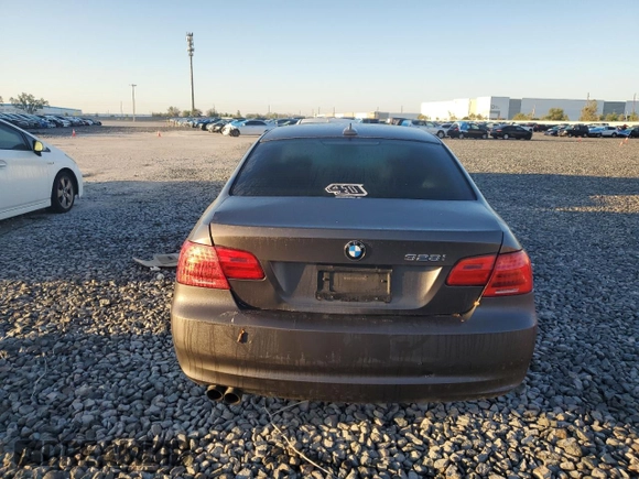 2011 BMW 3 Series 328i with VIN WBAKE3C58BE558183, listed as a Copart auction lot 46432805 with 107,705 mi miles and Salvage Title. Bid and sale history available at carsss.com. Image 6.