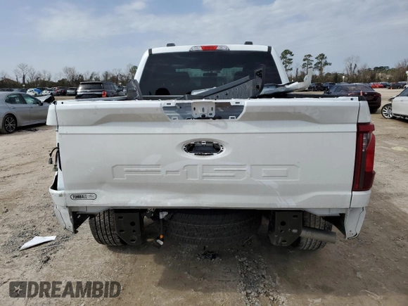 2024 Ford F-150 STX with VIN 1FTEW2KP0RFA29373, listed as a Copart auction lot 44813665 with 11,206 mi miles and Salvage Title. Bid and sale history available at carsss.com. Image 6.