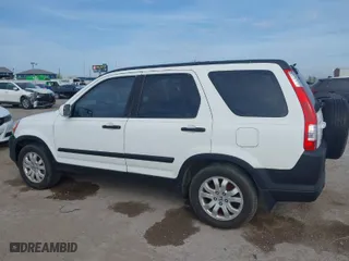 2006 Honda CR-V EX with VIN JHLRD68856C018853, listed as a IAAI auction lot 41907593 with 262,065 mi miles. Bid and sale history available at carsss.com. Image 6.