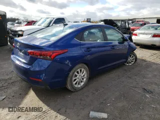 2022 Hyundai Accent SEL with VIN 3KPC24A62NE164737, listed as a Copart auction lot 38278023 with 17,520 mi miles. Bid and sale history available at carsss.com. Image 3.