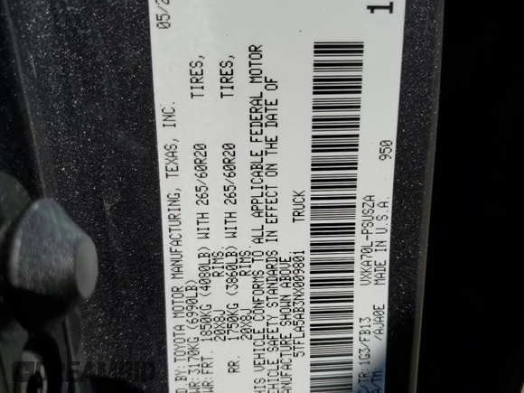 2022 Toyota Tundra SR5 with VIN 5TFLA5AB3NX009801, listed as a Copart auction lot 49465614 with 19,376 mi miles and Salvage title. Bid and sale history available at DreamBid. Image 14.