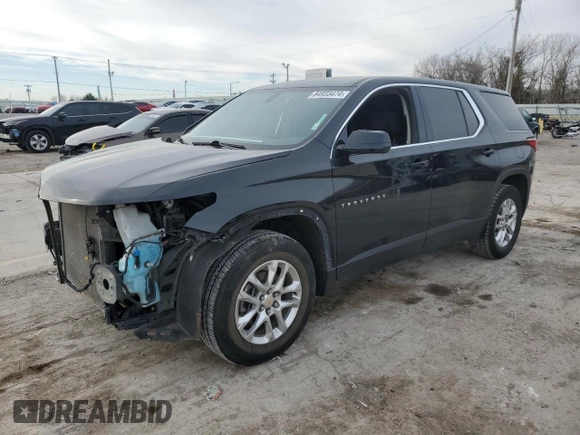 2020 Chevrolet Traverse LS with VIN 1GNERFKW8LJ118321, listed as a Copart auction lot 84933474 with 95,998 mi miles and Salvage title. Bid and sale history available at DreamBid. Image 1.