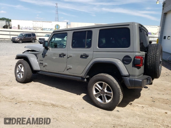 2022 Jeep Wrangler Unlimited Sahara Altitude with VIN 1C4HJXEG4NW248402, listed as a Copart auction lot 63052465 with 36,732 mi miles and Salvage title. Bid and sale history available at DreamBid. Image 2.