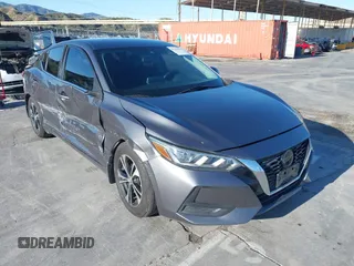 2020 Nissan Sentra SV with VIN 3N1AB8CV9LY271706, listed as a IAAI auction lot 41935847 with 94,721 mi miles. Bid and sale history available at carsss.com. Image 1.