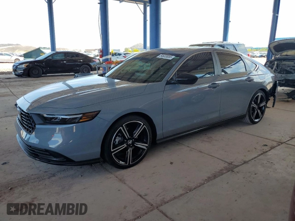 2024 Honda Accord Sport с VIN 1HGCY2F55RA050213, выставлен на аукционе Copart как лот 54633855 с пробегом 17 341 миль миль и Списание • Salvage title. История ставок и продаж доступна на DreamBid. Изображение 1.