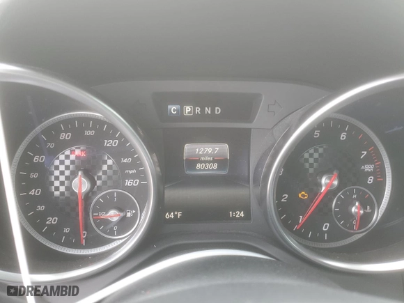 2017 Mercedes-Benz SLC with VIN WDDPK3JA3HF137269, listed as a Copart auction lot 45907695 with 80,308 mi miles and Salvage Title. Bid and sale history available at carsss.com. Image 9.