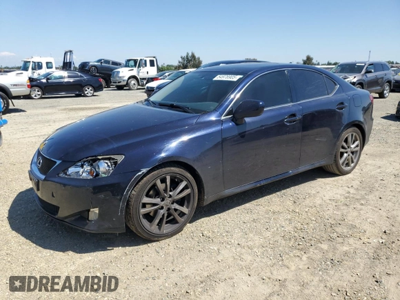 2008 Lexus IS 250 with VIN JTHBK262985068799, listed as a Copart auction lot 54976905 with 296,653 mi miles and Salvage Title. Bid and sale history available at DreamBid. Image 1.