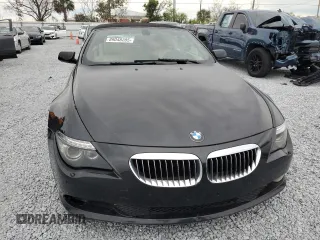2008 BMW 6 Series 650i with VIN WBAEB53518CX60644, listed as a Copart auction lot 89048205 with 0 mi miles and Salvage Title. Bid and sale history available at carsss.com. Image 5.