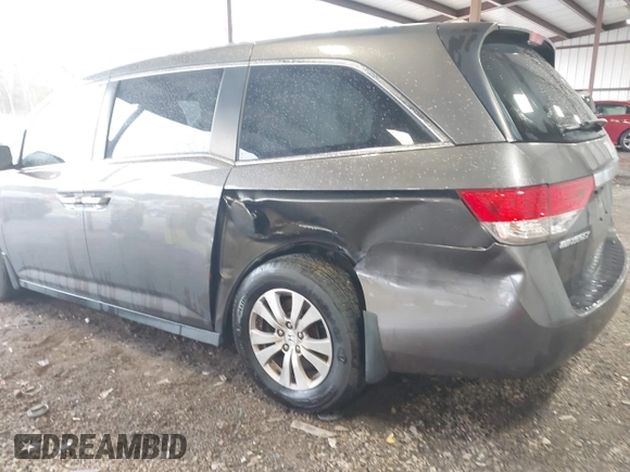 2014 Honda Odyssey EX-L with VIN 5FNRL5H6XEB060090, listed as a IAAI auction lot 41625571 with 112,762 mi miles and . Bid and sale history available at carsss.com. Image 6.