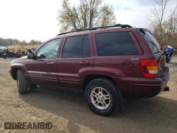 1999 Jeep Grand Cherokee Limited with VIN 1J4GW68S5XC573162, listed as a Copart auction lot 78611274 with 174,960 mi miles and Salvage Title. Bid and sale history available at carsss.com. Image 2.