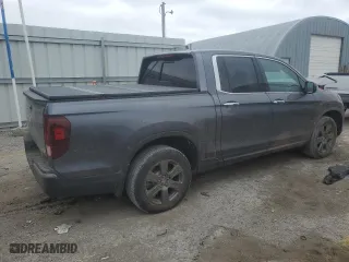 2020 Honda Ridgeline RTL-E with VIN 5FPYK3F73LB005001, listed as a Copart auction lot 86960494 with 39,714 mi miles and Salvage Title. Bid and sale history available at carsss.com. Image 3.