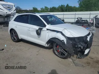 2024 Audi Q5 S line Premium Plus with VIN WA1E2AFY9R2024733, listed as a Copart auction lot 56827735 with Not provided miles and Salvage title. Bid and sale history available at DreamBid. Image 4.