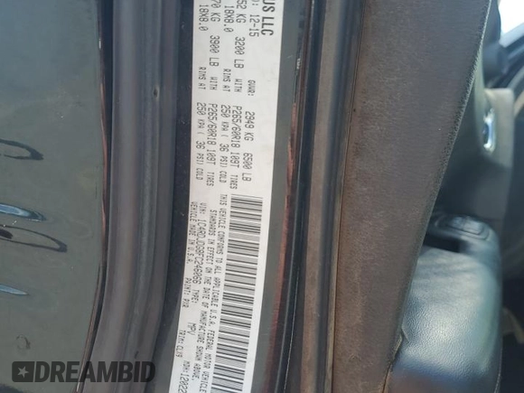 2015 Dodge Durango Limited с VIN 1C4RDJDG8FC246066, выставлен на аукционе Copart как лот 63032395 с пробегом 130 414 миль миль и Чистый • Clean title. История ставок и продаж доступна на DreamBid. Изображение 13.