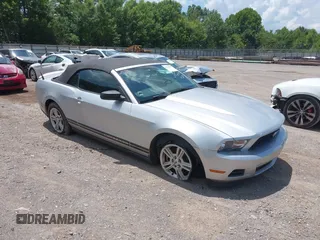 2012 Ford Mustang V6 with VIN 1ZVBP8EM7C5203910, listed as a IAAI auction lot 42572192 with 106,536 mi miles and . Bid and sale history available at DreamBid. Image 1.