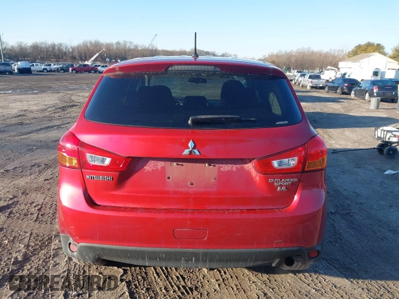 2015 Mitsubishi Outlander Sport 2.4 ES with VIN 4A4AR3AWXFE030738, listed as a IAAI auction lot 41526310 with 90,182 mi miles. Bid and sale history available at carsss.com. Image 16.