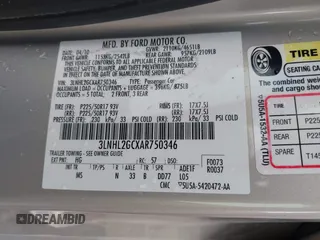 2010 Lincoln MKZ z VIN 3LNHL2GCXAR750346, wystawiony jako IAAI lot #42182751 z przebiegiem 119 104 mil mil oraz . Historia ofert i sprzedaży dostępna na DreamBid. Obrazek 9.
