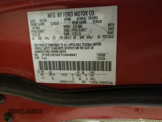 2007 Ford Explorer Sport Trac XLT with VIN 1FMEU518X7UA04941, listed as a Copart auction lot 83841834 with 153,039 mi miles and Salvage title. Bid and sale history available at DreamBid. Image 12.