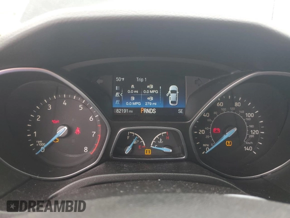 2018 Ford Focus SE with VIN 1FADP3FE0JL318465, listed as a Copart auction lot 51136615 with 82,191 mi miles and Salvage Title. Bid and sale history available at carsss.com. Image 9.