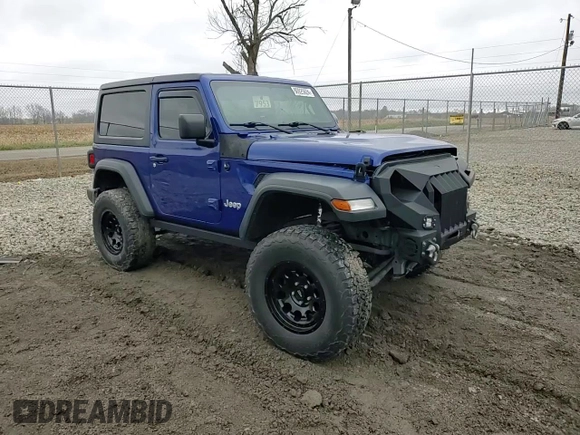2018 Jeep Wrangler Sport with VIN 1C4GJXAG6JW291330, listed as a Copart auction lot 80825624 with 76,953 mi miles and Salvage Title. Bid and sale history available at carsss.com. Image 10.