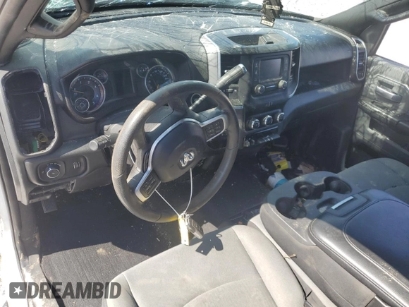 2021 Ram 2500 Big Horn with VIN 3C6UR5DL6MG509091, listed as a Copart auction lot 46130195 with 93,038 mi miles and Salvage title. Bid and sale history available at DreamBid. Image 8.