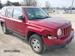 2015 Jeep Patriot Sport with VIN 1C4NJRBBXFD214047, listed as a IAAI auction lot 41976498 with 144,950 mi miles and . Bid and sale history available at carsss.com. Image 1.
