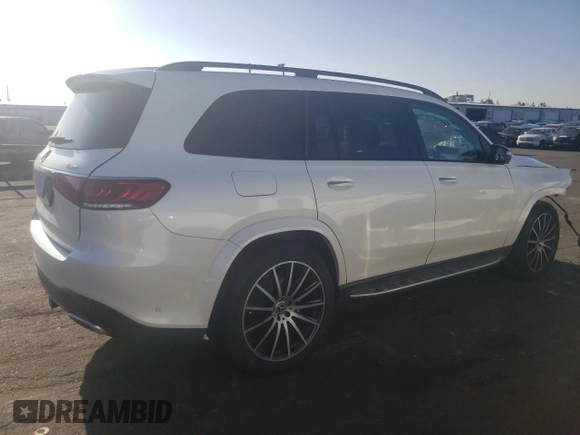 2021 Mercedes-Benz GLS with VIN 4JGFF8GE6MA411374, listed as a Copart auction lot 64849693 with 22,275 mi miles. Bid and sale history available at carsss.com. Image 3.