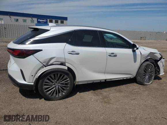 2024 Lexus RX 350h z VIN 2T2BBMCA9RC044401, wystawiony jako Copart lot #55768825 z przebiegiem 15 973 mil mil oraz Szkoda całkowita • Salvage title. Historia ofert i sprzedaży dostępna na DreamBid. Obrazek 3.