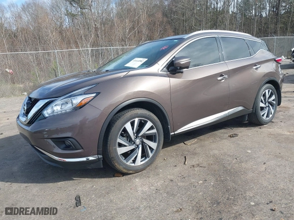 2015 Nissan Murano SL with VIN 5N1AZ2MG1FN228075, listed as a IAAI auction lot 41644582 with 14,164 mi miles. Bid and sale history available at carsss.com. Image 17.