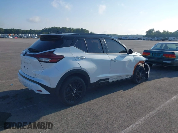 2021 Nissan Kicks SR with VIN 3N1CP5DV3ML529482, listed as a IAAI auction lot 40128361 with 65,686 mi miles and . Bid and sale history available at DreamBid. Image 4.