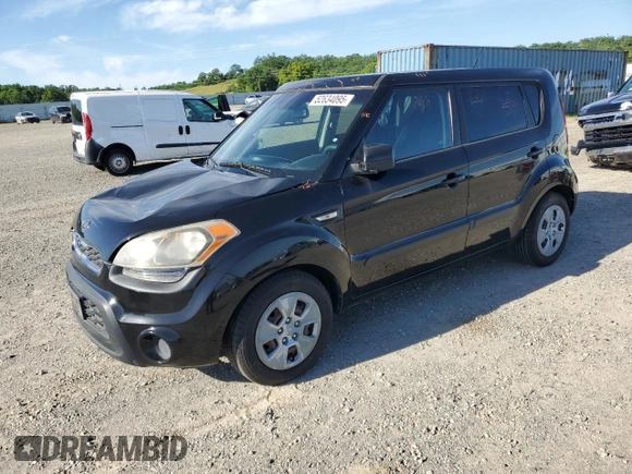 2012 Kia Soul with VIN KNDJT2A50C7745554, listed as a Copart auction lot 52634095 with 156,904 mi miles and Salvage Title. Bid and sale history available at carsss.com. Image 1.