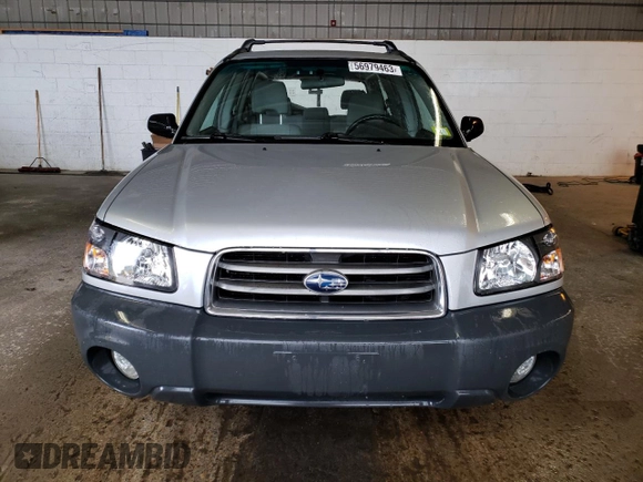2003 Subaru Forester X with VIN JF1SG63683H766576, listed as a Copart auction lot 56979463 with 147,512 mi miles and Salvage Title. Bid and sale history available at carsss.com. Image 5.