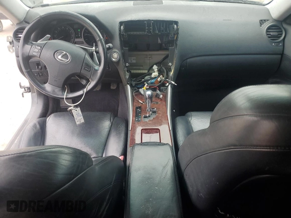 2008 Lexus IS 250 with VIN JTHBK262882074353, listed as a Copart auction lot 54529495 with 237,041 mi miles and Salvage Title. Bid and sale history available at DreamBid. Image 8.