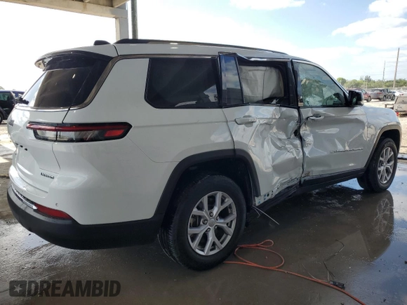 2022 Jeep Grand Cherokee Limited with VIN 1C4RJKBG9N8629808, listed as a Copart auction lot 55282215 with 31,276 mi miles and Salvage title. Bid and sale history available at DreamBid. Image 3.
