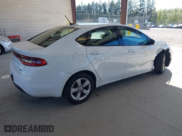 2015 Dodge Dart SXT with VIN 1C3CDFBB6FD306838, listed as a IAAI auction lot 42104314 with 100,143 mi miles. Bid and sale history available at carsss.com. Image 4.
