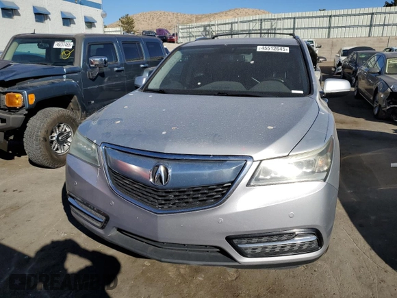 2014 Acura MDX Advance with VIN 5FRYD4H86EB006806, listed as a Copart auction lot 45512645 with Not Provided miles and Salvage Title. Bid and sale history available at DreamBid. Image 5.