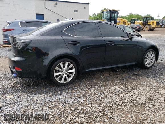 2011 Lexus IS 350 with VIN JTHCE5C21B5000344, listed as a Copart auction lot 55415854 with 138,750 mi miles and Salvage title. Bid and sale history available at DreamBid. Image 3.