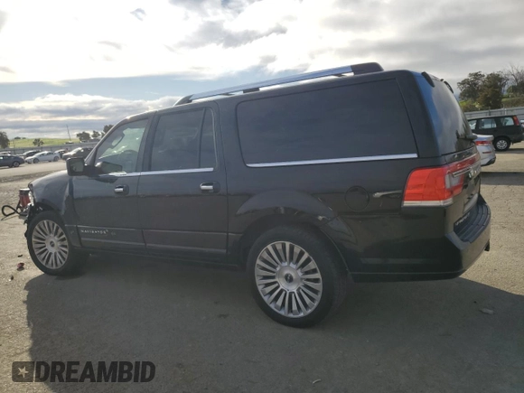 2017 Lincoln Navigator Reserve z VIN 5LMJJ3LT4HEL00091, wystawiony jako Copart lot #46262175 z przebiegiem 105 679 mil mil oraz Szkoda całkowita • Salvage title. Historia ofert i sprzedaży dostępna na DreamBid. Obrazek 2.