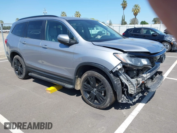 2021 Honda Pilot Special Edition with VIN 5FNYF6H27MB094704, listed as a IAAI auction lot 41953899 with 55,462 mi miles and . Bid and sale history available at DreamBid. Image 1.