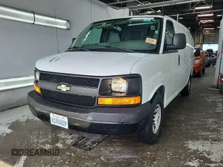 2009 Chevrolet Express Cargo Van with VIN 1GCGG25C591120988, listed as a IAAI auction lot 42174695 with 142,383 mi miles. Bid and sale history available at carsss.com. Image 5.