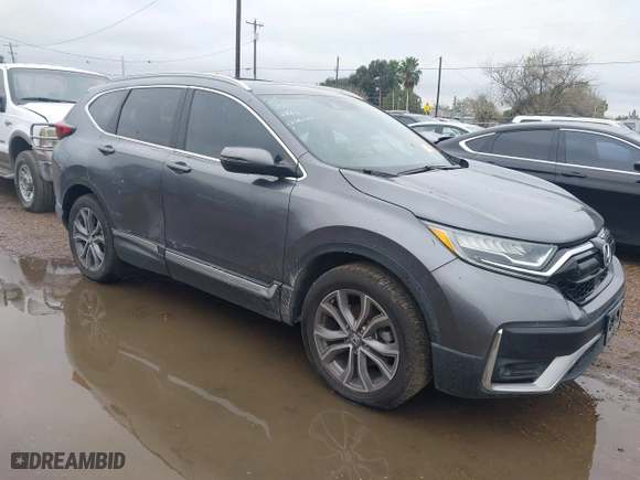 2021 Honda CR-V Touring with VIN 2HKRW2H93MH674995, listed as a IAAI auction lot 41347439 with 58,226 mi miles. Bid and sale history available at carsss.com. Image 1.