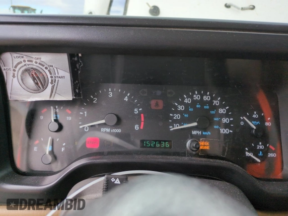 1999 Jeep Wrangler Sport with VIN 1J4FY19S2XP421162, listed as a Copart auction lot 57683835 with 152,636 mi miles and Salvage title. Bid and sale history available at DreamBid. Image 9.
