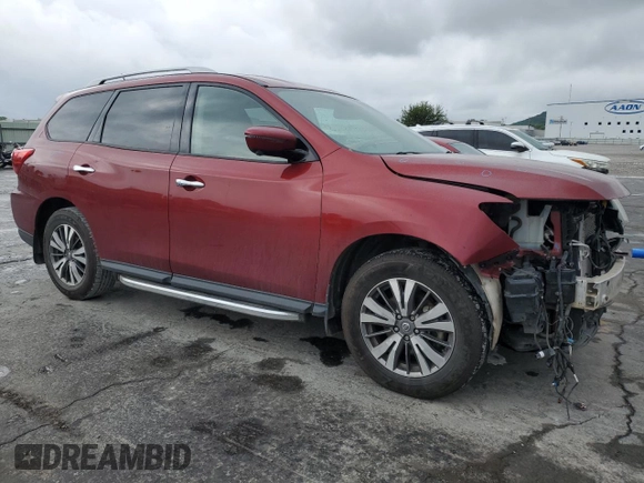2018 Nissan Pathfinder SL with VIN 5N1DR2MN9JC675625, listed as a Copart auction lot 60612005 with 148,504 mi miles and Salvage title. Bid and sale history available at DreamBid. Image 4.