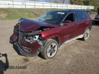 2020 Jeep Compass Limited z VIN 3C4NJDCB6LT223769, wystawiony jako Copart lot #53483695 z przebiegiem Nie podano mil oraz Nie do naprawy • Non repairable. Historia ofert i sprzedaży dostępna na DreamBid. Obrazek 1.