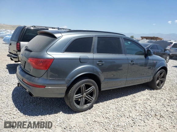 2014 Audi Q7 S line Prestige with VIN WA1DGAFE1ED015963, listed as a Copart auction lot 58558765 with 103,523 mi miles and Clean title. Bid and sale history available at DreamBid. Image 3.