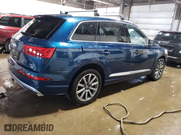 2018 Audi Q7 Premium Plus with VIN WA1LAAF73JD032143, listed as a Copart auction lot 57399785 with 97,893 mi miles and Salvage title. Bid and sale history available at DreamBid. Image 3.