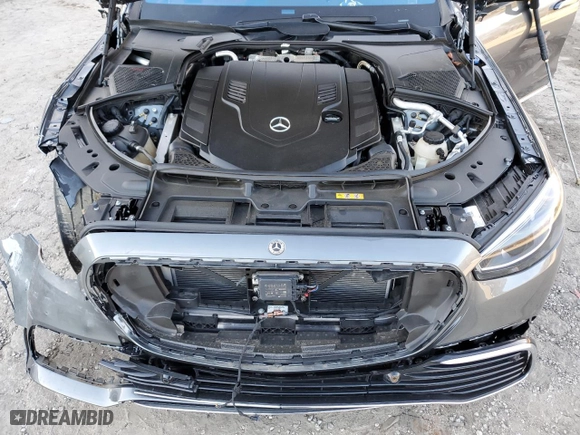 2021 Mercedes-Benz S-Class S 580 with VIN W1K6G7GB7MA036764, listed as a Copart auction lot 46240475 with 0 mi miles and Salvage Title. Bid and sale history available at carsss.com. Image 11.