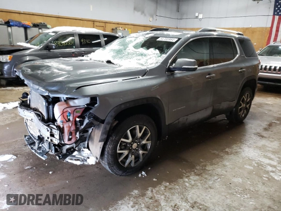 2021 GMC Acadia SLE with VIN 1GKKNRLSXMZ202149, listed as a Copart auction lot 84700964 with 63,263 mi miles and Salvage Title. Bid and sale history available at carsss.com. Image 1.